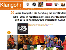Tablet Screenshot of klangohr.de